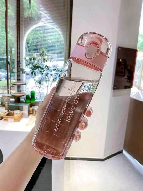 Bärbar läckagesäker sportvattenflaska 780 ml/26,4 oz (rosa)