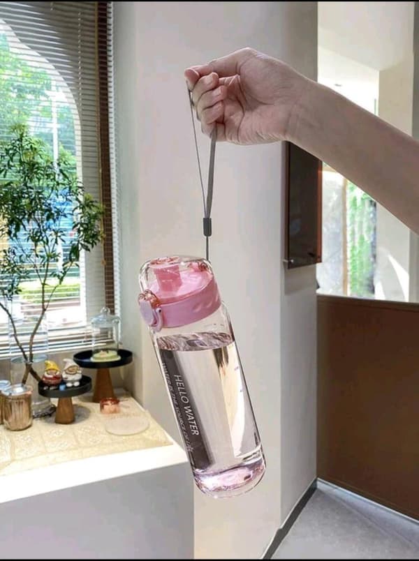 Bärbar läckagesäker sportvattenflaska 780 ml/26,4 oz (rosa)