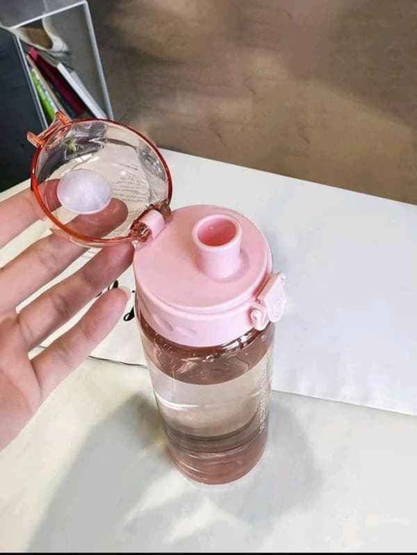 Bärbar läckagesäker sportvattenflaska 780 ml/26,4 oz (rosa)