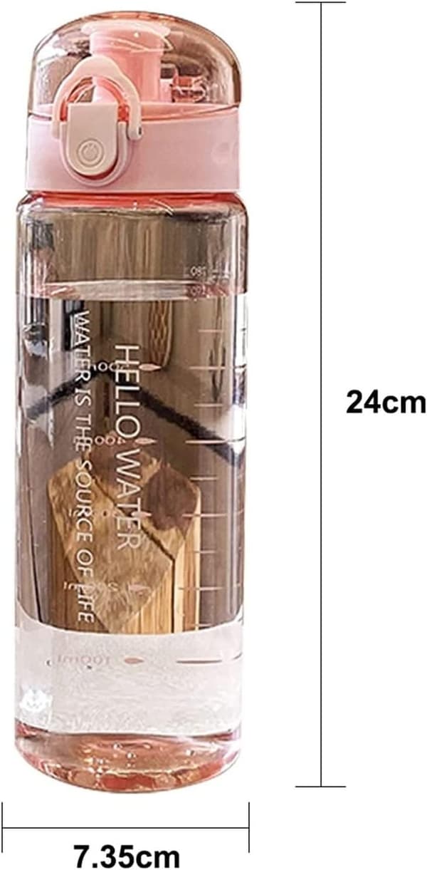 Bärbar läckagesäker sportvattenflaska 780 ml/26,4 oz (rosa)