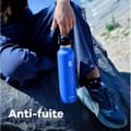 Miniatyrbild 3 av 4: Isolerad Flaska - HYDRO FLASK - 621 ml - Läcksäker Kork - Inbyggt Sugrör - Rostfritt Stål