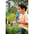Miniatyrbild 5 av 6: Gourde Raton Laveur Bleu Fluo 500ml - Inbyggd Sugrör som gör Bubblor - Enkel Manuell Öppning - Vattentät Flask