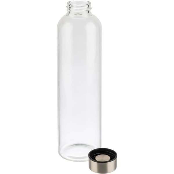 Glasflaska - APS - 0,75 liter - Lock i rostfritt stål 18/8 - Diskmaskinssäker - Transparent