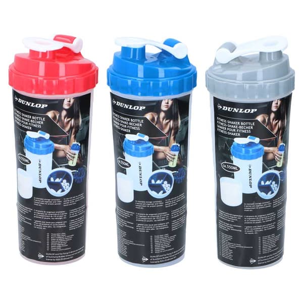 Dunlop-Sportsshakerflaskamedbekvämstängning550ml