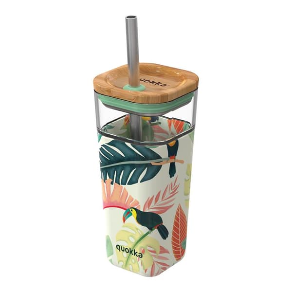 QuokkaLiquidCube-Halmglasiglasmedsilikonskydd540ml(tukaner)