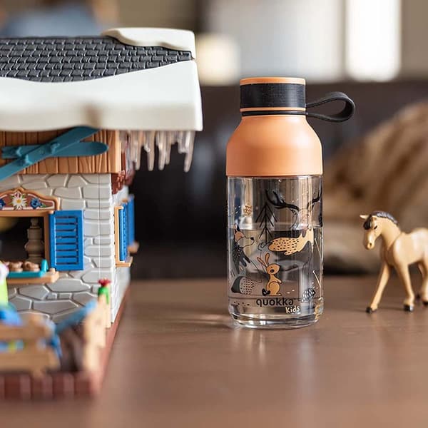 Quokka Ice Kids with strap - Ecozen Water Bottle 430 ml with strap (In The Woods)