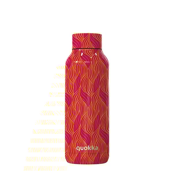 QuokkaSolid-Rostfrittståldubbelväggvakuumisoleradvattenflaska,bärbartermos510ml(OrangeBloom)
