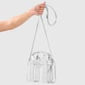 Pikkukuva 2 / 2: Case-Mate Micro Tote Bag - Waterproof Shoulder Bag (Silver Chrome/Clear)