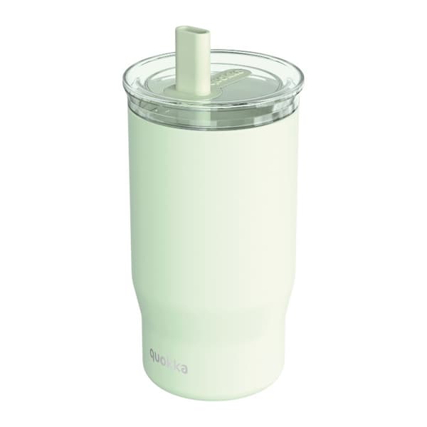 QuokkaMist-StainlessSteelThermalMug720mlwithStraw(PastelGreen)