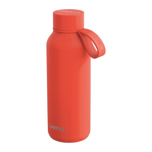 QuokkaSolidWithStrap-StainlessSteelThermalBottle510mlwithStrap(Orange)