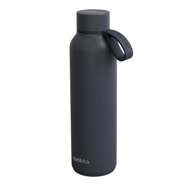 Quokka Solid With Strap - Stainless Steel Thermal Bottle 630 ml with Strap (Slate)