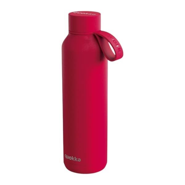 QuokkaSolidWithStrap-StainlessSteelThermalBottle630mlwithStrap(CherryRed)