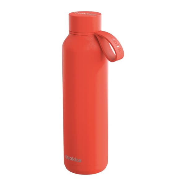 QuokkaSolidWithStrap-StainlessSteelThermalBottle630mlwithStrap(Orange)