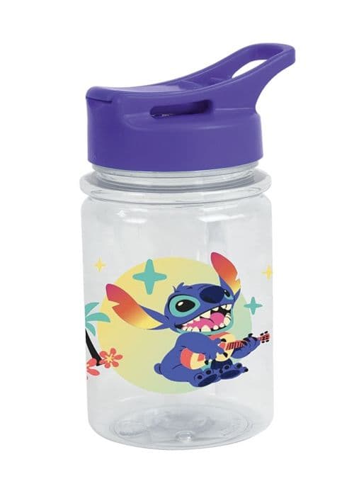 DISNEY LILO OCH STITCH - Transparant vattenflaska med snabblock 380 mL