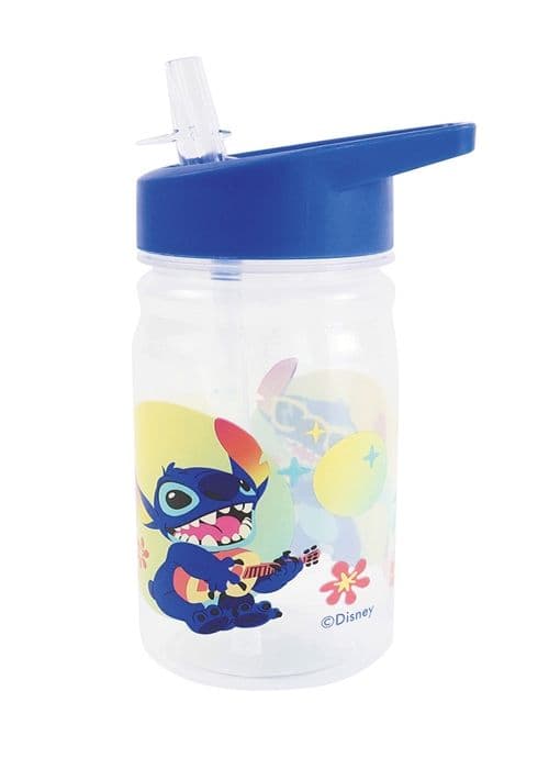 DISNEY LILO OCH STITCH - Transparant vattenflaska med snabblock 380 mL