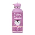Miniatyrbild 1 av 2: Barnvattenflaska Rostfritt stål - Lätt att rengöra - Återanvändbar vattenflaska - Kapacitet 300ml - 17cm x 6,5cm - Jag älskar att dansa