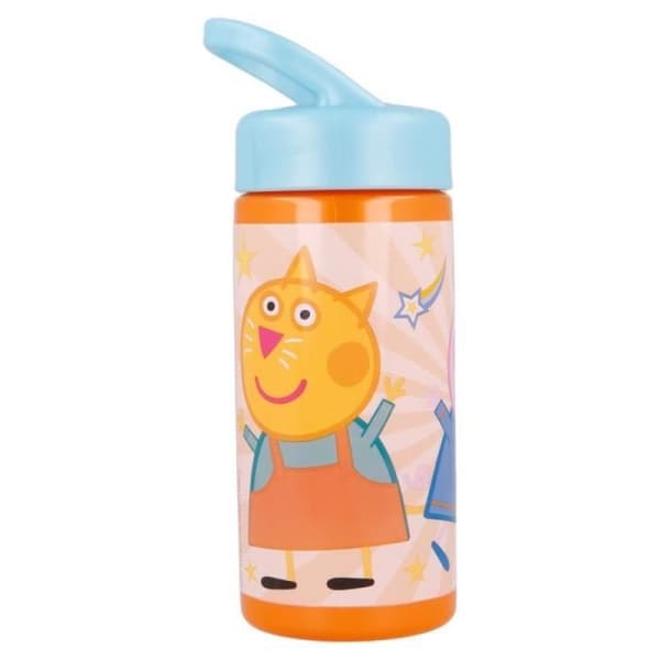 Peppa Pig halmvattenflaska - flerfärgad - 410 ml