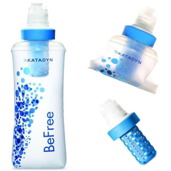 Mjuk flaska med vattenfilter - Katadyn - BeFree - 0,6 L - EZ-Clean - Kompakt och hopfällbar