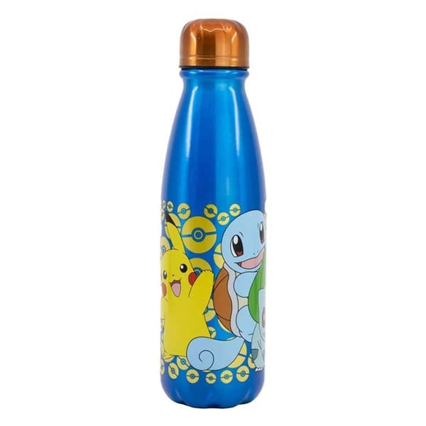 Vattenflaska - Pokémon - 600ml - Aluminium - Blå - Barn