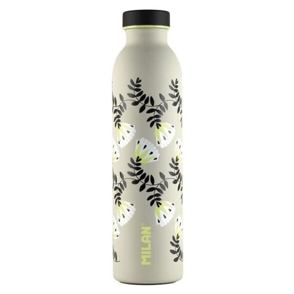 Isolerad flaska - Tapet - 591 ml - Rostfritt stål - Beige färg