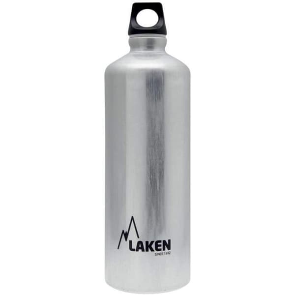 Vattenflaska - LAKEN - Futura - Borstad aluminium - 1L - Silver
