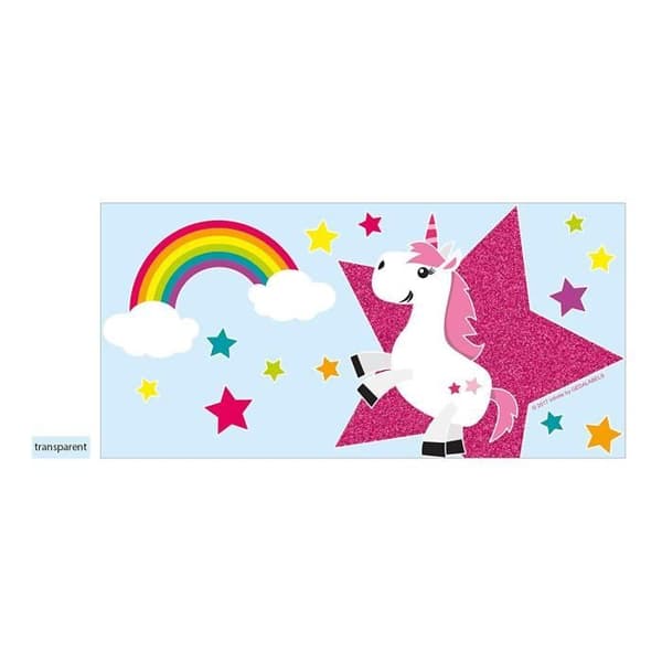 oändlig från GEDA LABELS Unicorn Kids vattenflaska Tritan Ca. 350 ML, plast, flerfärgad, 6,2 x 6,2 x 17 cm - 15896