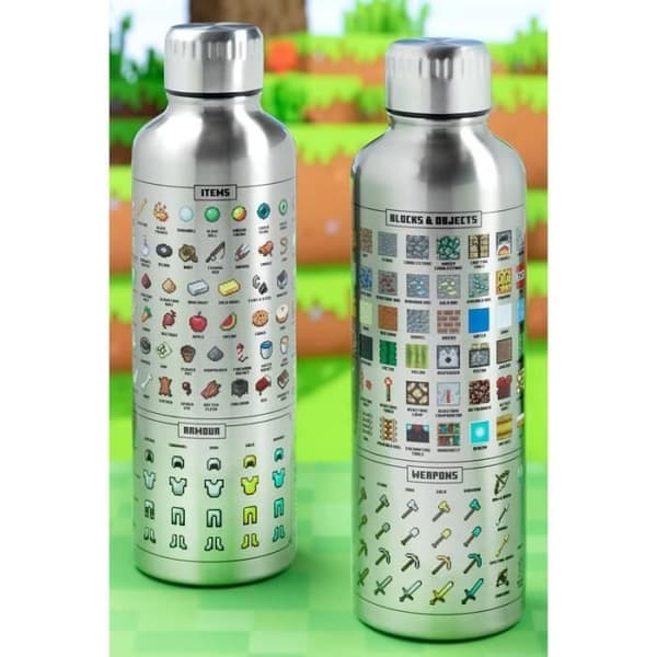 Flaska - MINECRAFT - En storlek - Metall - Multicolor - Unisex