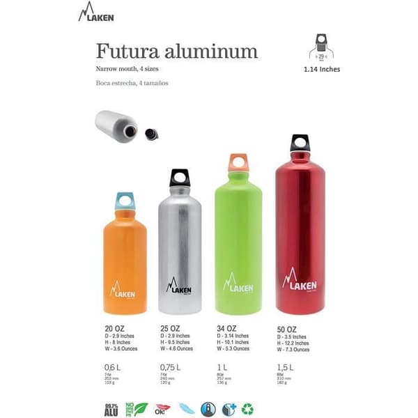Laken Futura utomhusflaska 750 ml Röd 861375 - 72-R