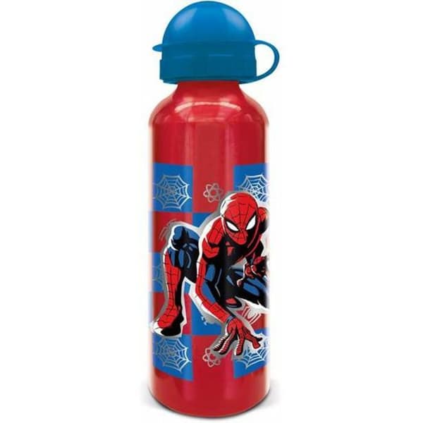 Flaska - kanister - isolerad flaska Stor - 74760 - 530 ML ALUMINIUMFLASKA FÖR BARN | SPIDERMAN ARACHNID GRID
