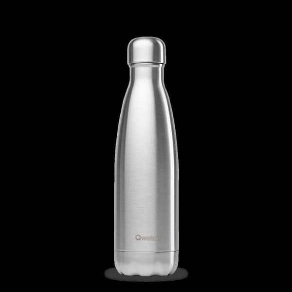 Isolerad Flaska - QWETCH - 1000 ML - Borstad Rostfritt Stål - Blandad