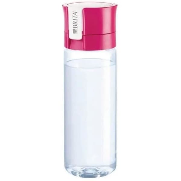 BRITA rosa transparent filterflaska - 1 MicroDisc-filter ingår