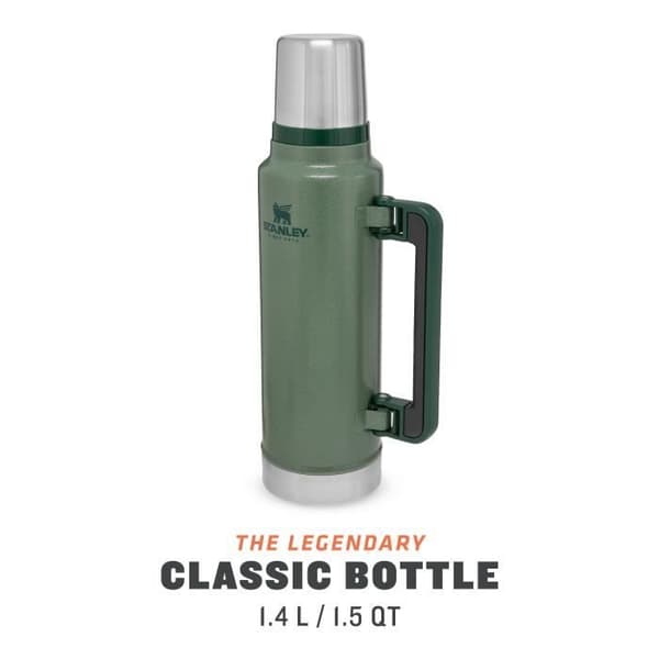 Klassisk legendarisk isolerad flaska 1,4L / 1,5QT Hammertone Grön – Stanley