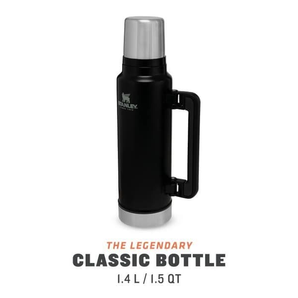 Klassisk legendarisk isolerad flaska - 1,4L / 1,5QT - Mattsvart – Stanley