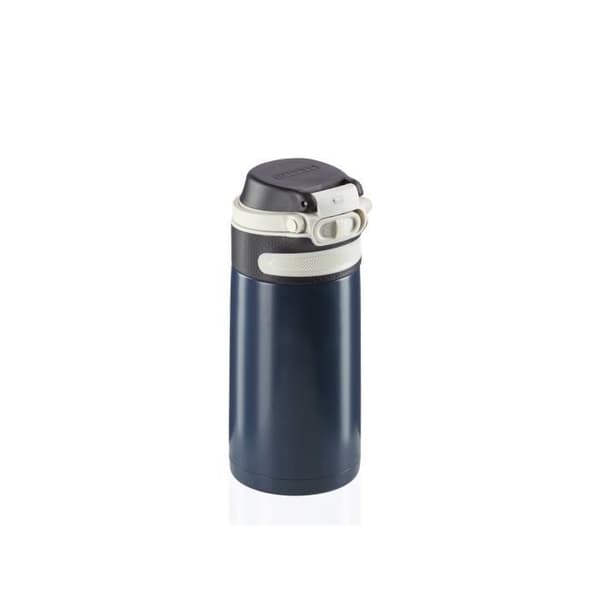 Bouteille isolerande 350 ml 03247 Leifheit, vattentät flaska med 100% läckfri stängning och lätt öppning, mörkblå - Serie