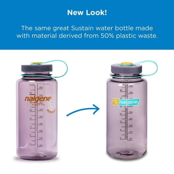 Vattenflaska - kanister - isolerad flaska Nalgene - 078667 - Vattenflaska 'WH Sustain' Azure 1 L