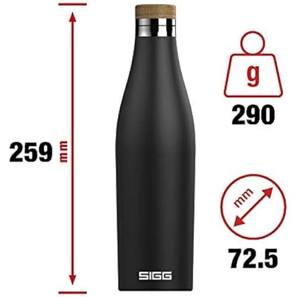 Isolerad flaska - SIGG - Meridian - Läcksäker - BPA-fri - 18/8 rostfritt stål