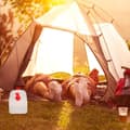 Miniatyrbild 2 av 6: Relaxdays vattendunk med kran, skruvkork, campingvattendunk, 20 L, BPA-fri, vit-röd