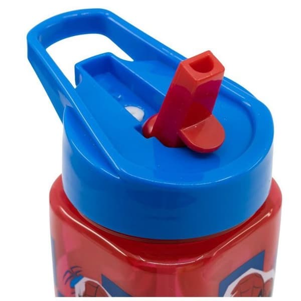 Gourde - bidon - flaska med isolering Stor - 74714 - BOUTEILLE SQUARE EASY HOLD 530 ML - SPIDERMAN ARACHNID GRID