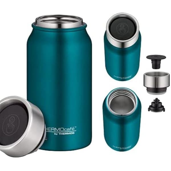 Isolerad mugg - THERMOCAFÉ BY THERMOS - 0,35 l - Rostfritt stål - 8 h varm/16 h kall - Tät