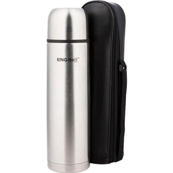 Thermos - KINGHOFF - KH-4052 - Rostfritt stål - 500 ml - Färg grå/svart