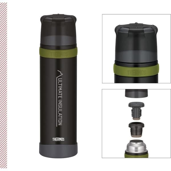 Isolerad Flaska - Thermos - Bergdryck - Rostfritt Stål - 0,9 l - 24h Varm/Kall