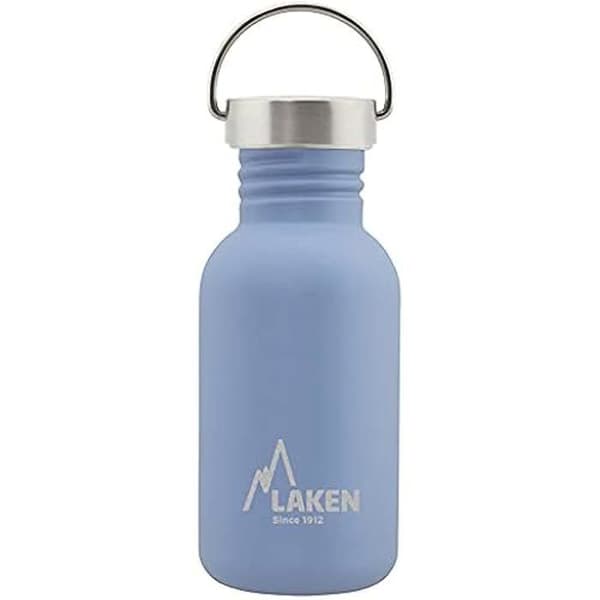 Vattenflaska - LAKEN - Basic 500ml - Rostfritt stål 18/8 - Tätt lock - Blå