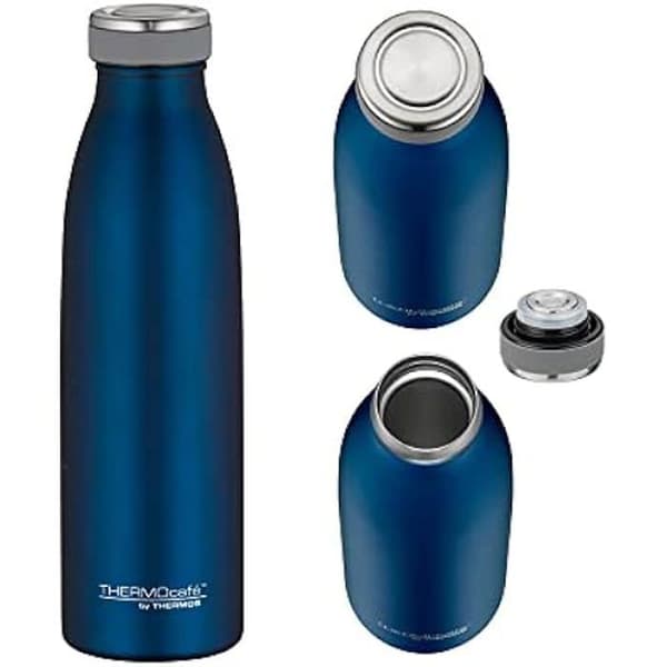 Isolerad kopp - THERMOCAFÉ - Saphir Blå - Rostfritt stål - 0,5 l - 100% vattentät
