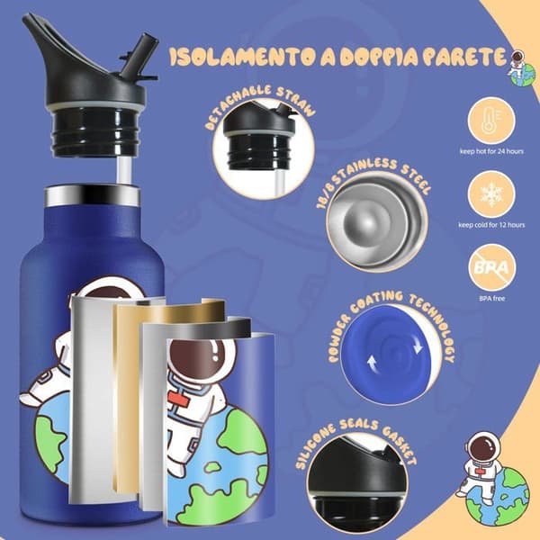 Gourde - bidon - ficka flaskan Honeyholly - HH-3D-SCZKB-350ML-042
