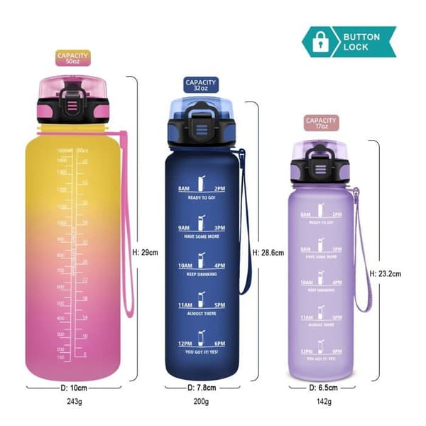 Gourde - bidon - termosflaska Honeyholly - HH-TY-SHZYG-500ML-JB-Gul-Rosa-N