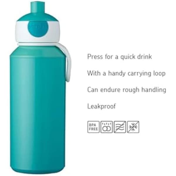 Gourde - MEPAL - Pop-up Campus - Vattentät - Återanvändbar - Utan BPA - 400 ml