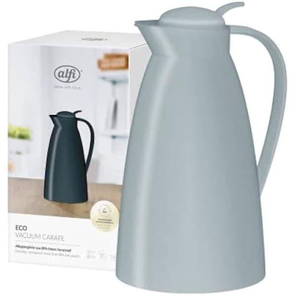 Isolerande kanna - ALFI - ECO 1,0 l - Härdat glas - Plast - Tryckknappskork