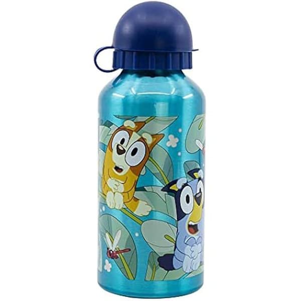 Återanvändbar aluminiumflaska för barn - Stor Bluey - 400 ml - Disney - Blå