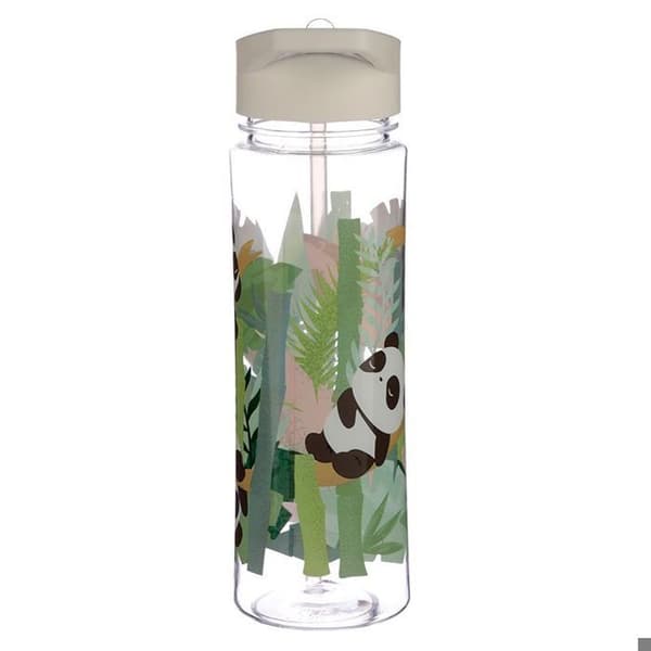 Vattenflaska - Puckator - Panda - 550ml - Vit/Grön - Unisex