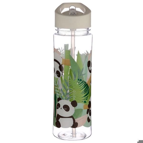 Vattenflaska - Puckator - Panda - 550ml - Vit/Grön - Unisex